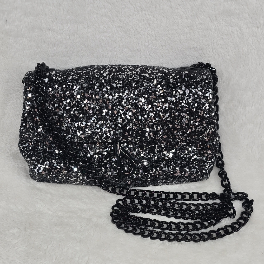 New w/o Tags Rebecca Minkoff Edie Date Night Glitter Crossbody Bag